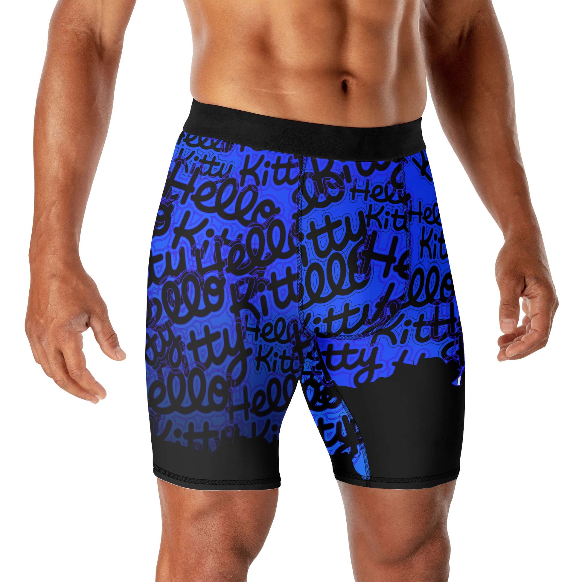 Jason Voorhees Kitty Blue Compression Shorts