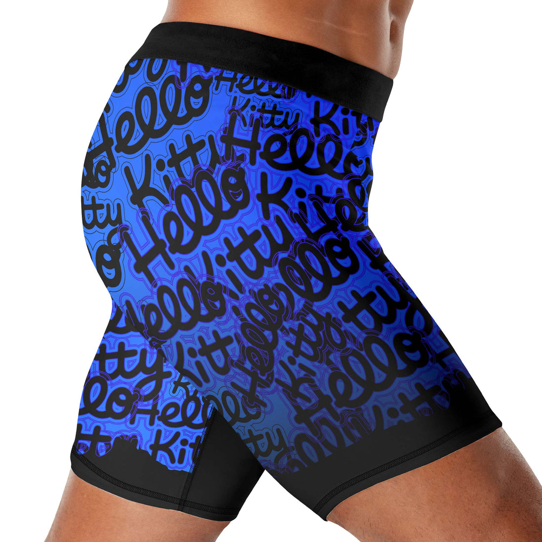 Jason Voorhees Kitty Blue Compression Shorts