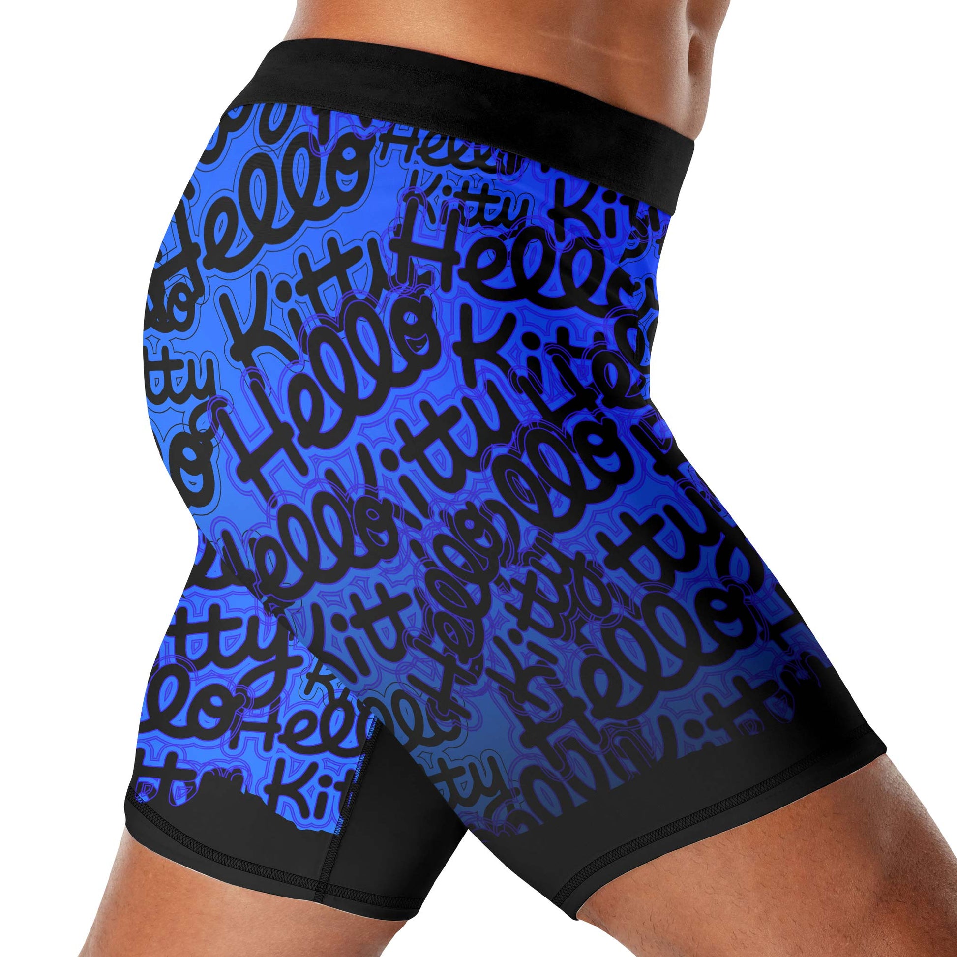 Jason Voorhees Kitty Blue Compression Shorts