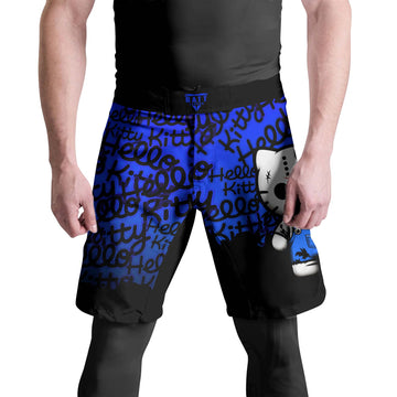 Jason Voorhees Kitty Blue Fight Shorts