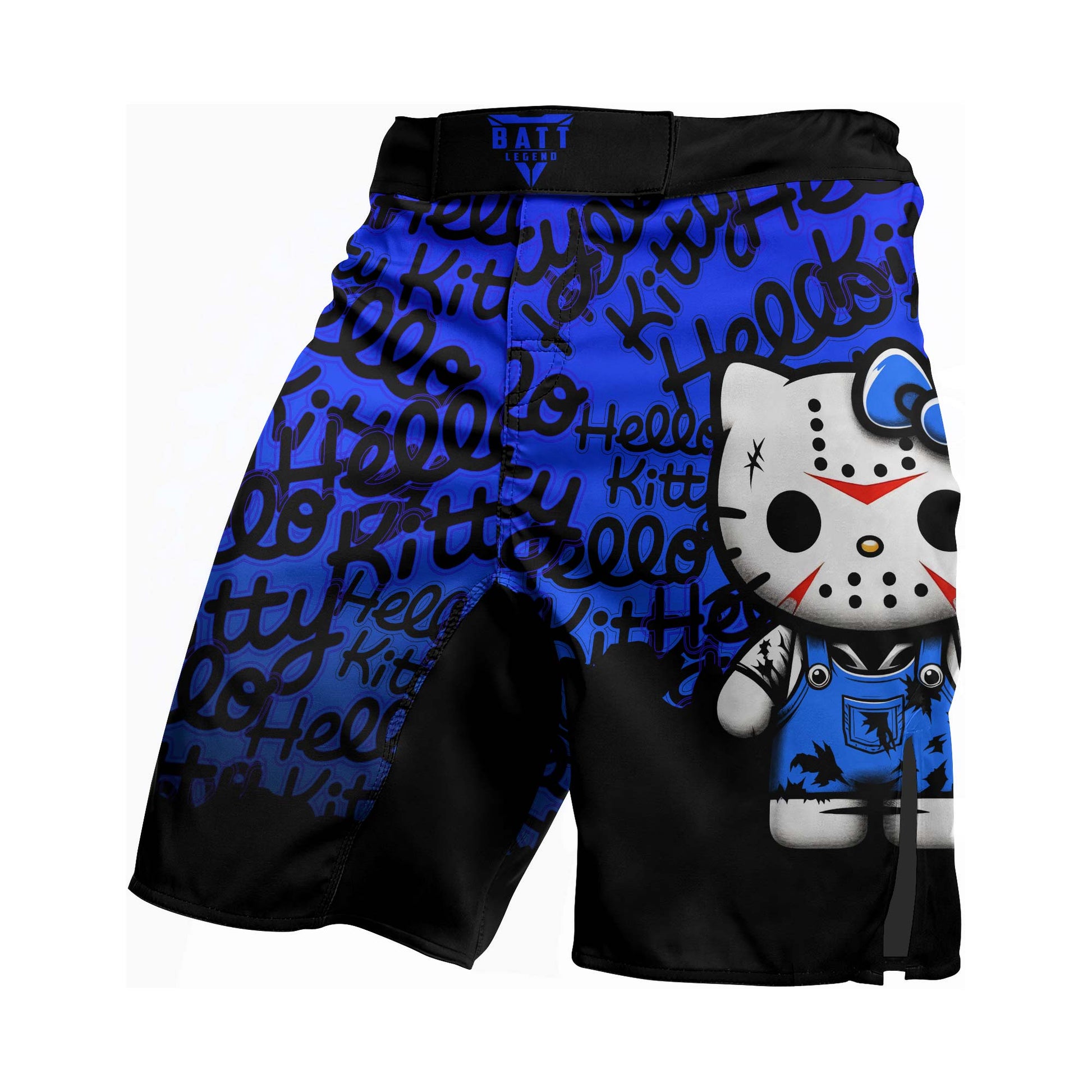 Jason Voorhees Kitty Blue Fight Shorts