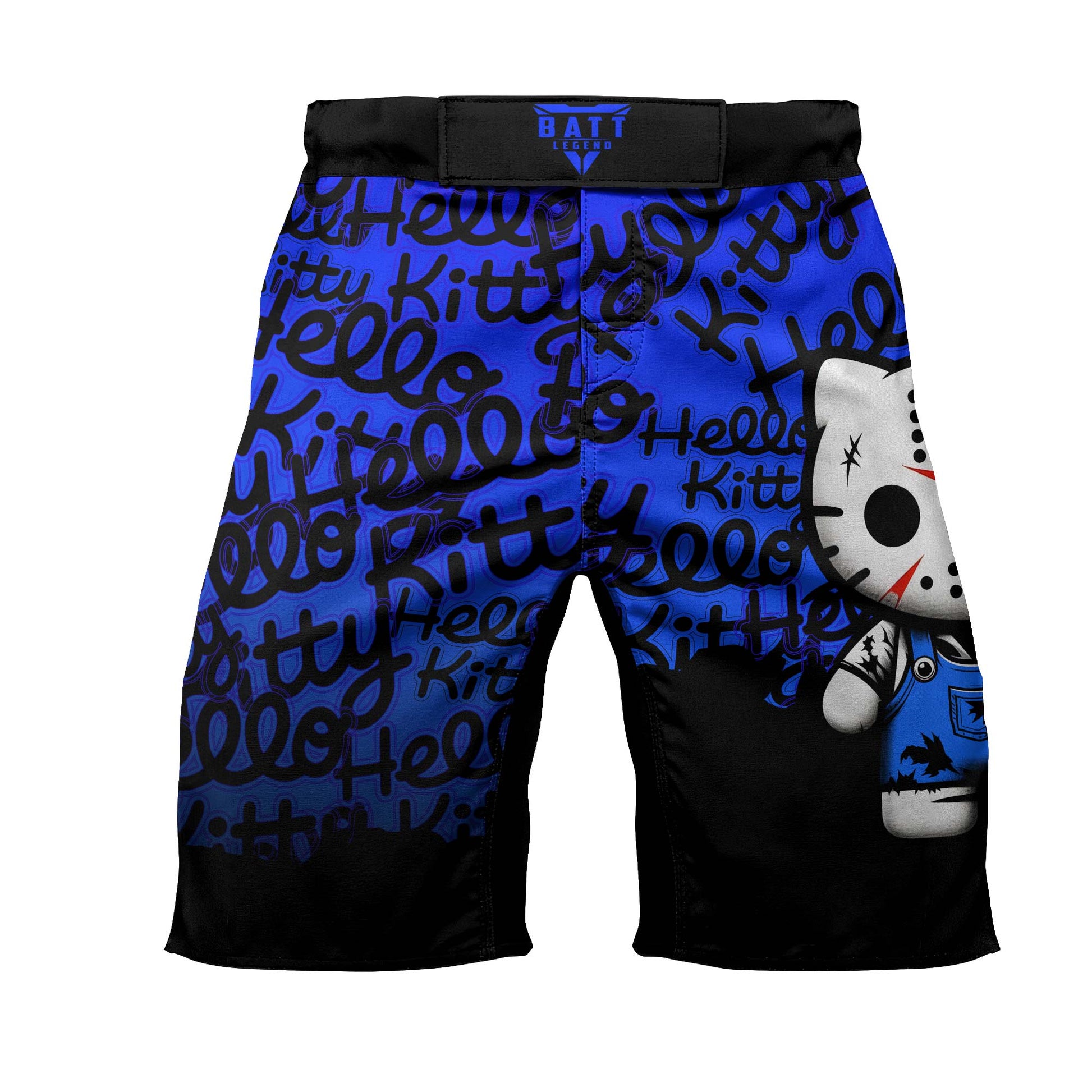 Jason Voorhees Kitty Blue Fight Shorts