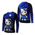 Jason Voorhees Kitty Blue Kids Rash Guard