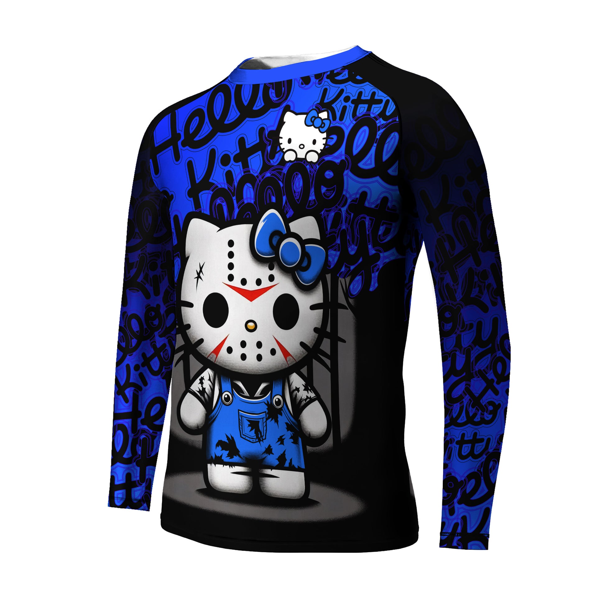 Jason Voorhees Kitty Blue Kids Rash Guard