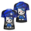 Jason Voorhees Kitty Blue Kids Rash Guard