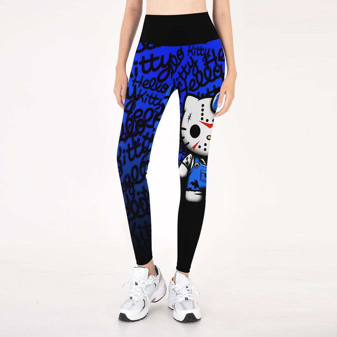 Jason Voorhees Kitty Blue Leggings