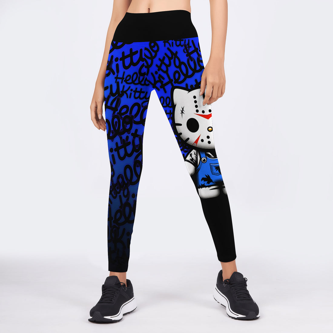 Jason Voorhees Kitty Blue Leggings