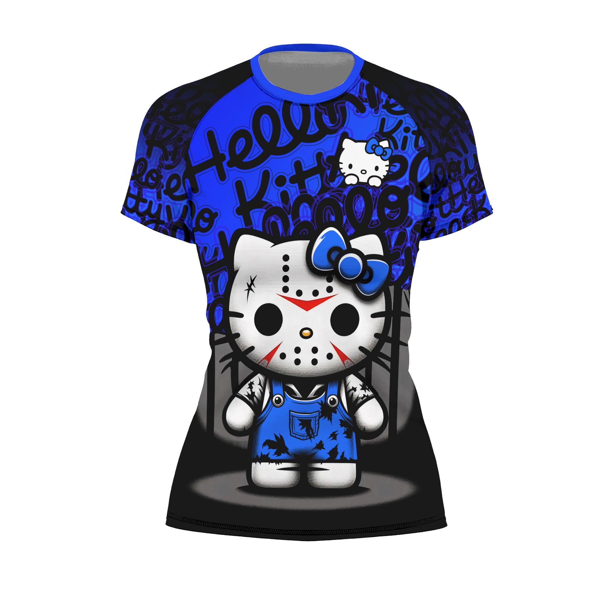 Jason Voorhees Kitty Blue Rash Guard