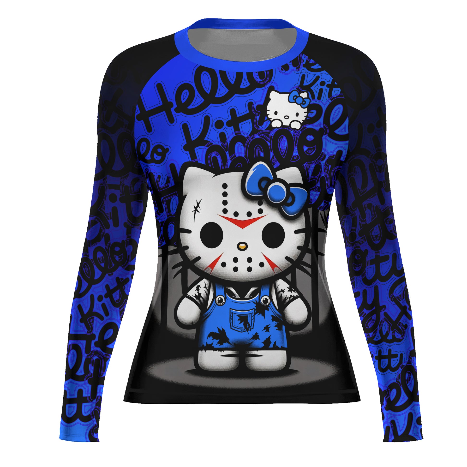 Jason Voorhees Kitty Blue Rash Guard