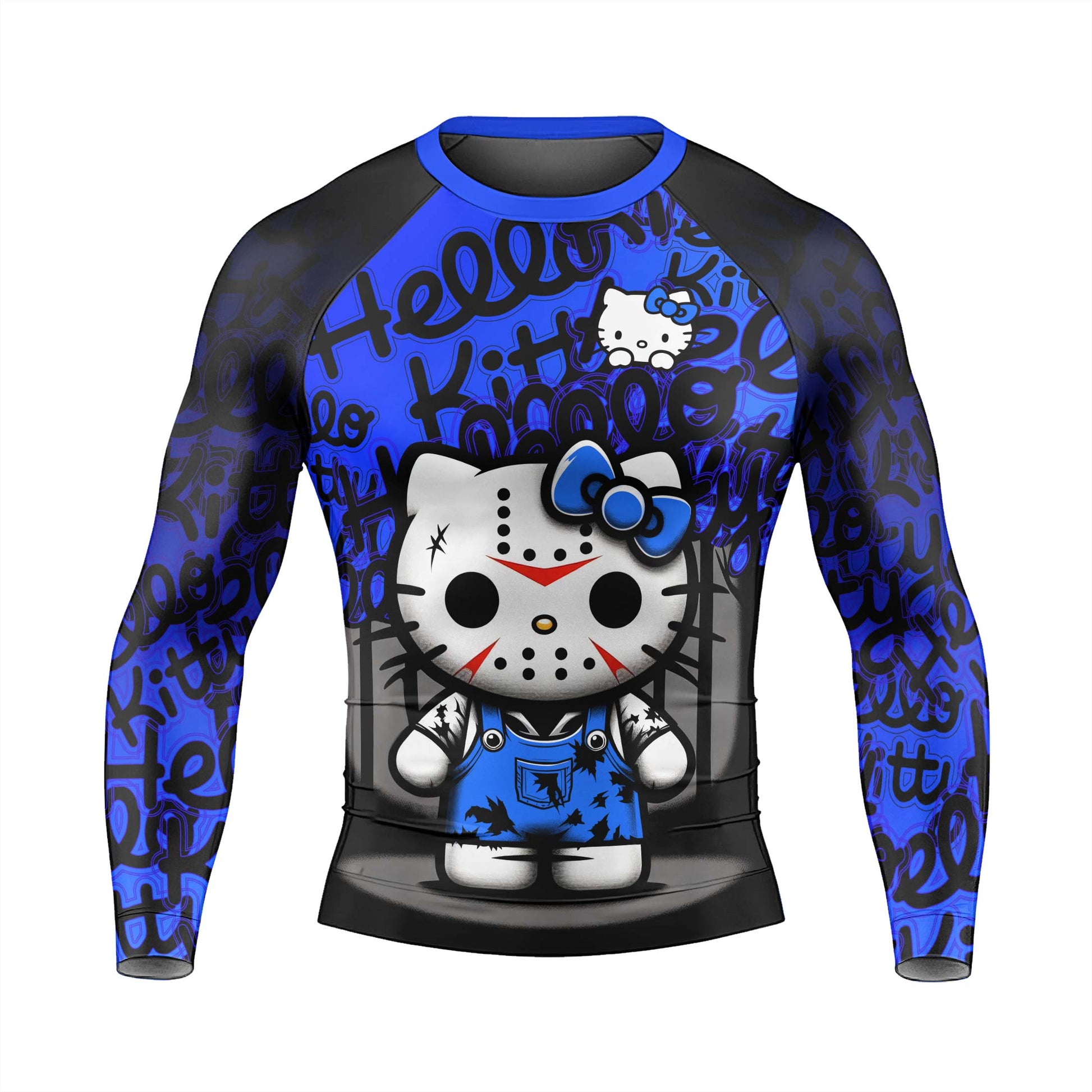 Jason Voorhees Kitty Blue Rash Guard