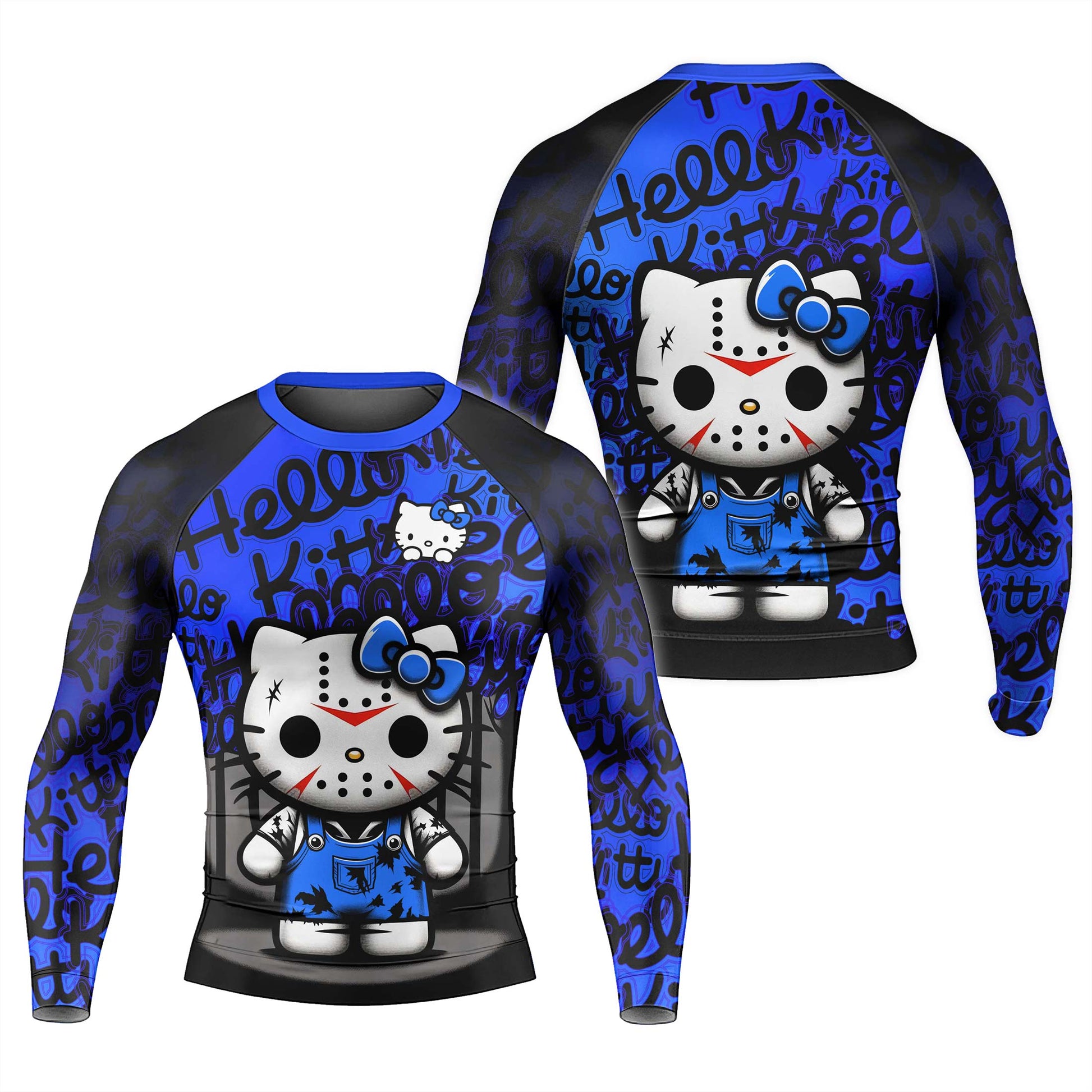 Jason Voorhees Kitty Blue Rash Guard