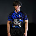 Jason Voorhees Kitty Blue Rash Guard