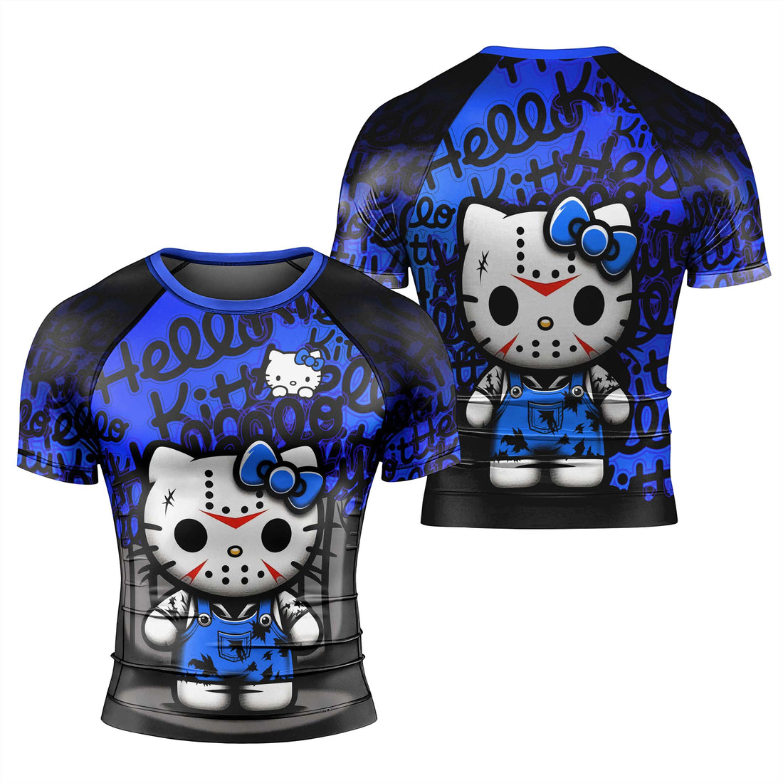Jason Voorhees Kitty Blue Rash Guard