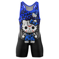Jason Voorhees Kitty Blue Wrestling Singlet