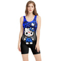 Jason Voorhees Kitty Blue Wrestling Singlet