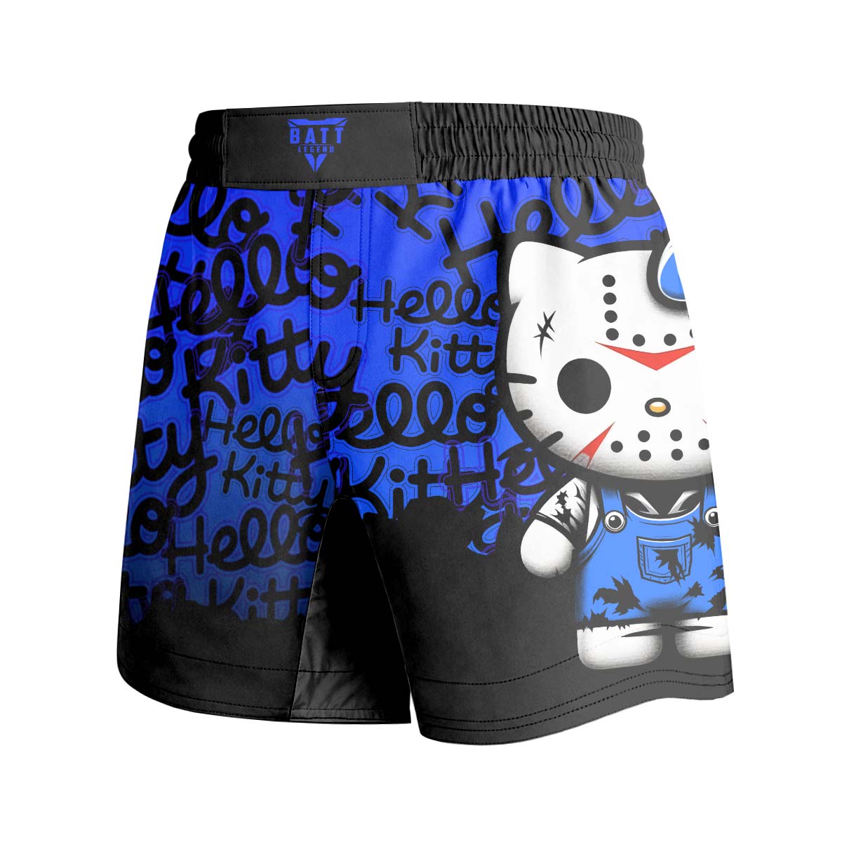 Jason Voorhees Kitty Blue Grappling Shorts