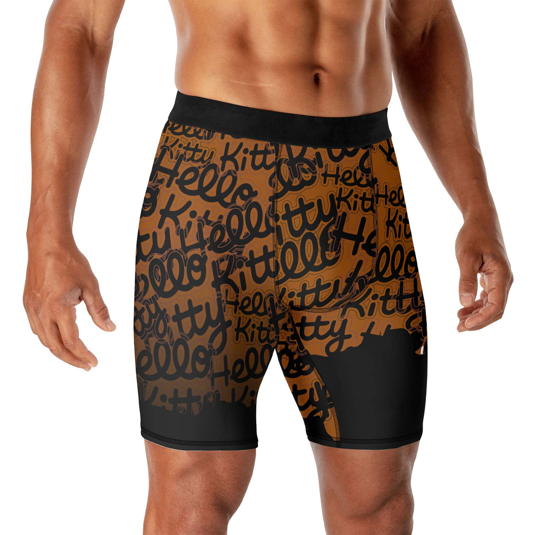 Jason Voorhees Kitty Brown Compression Shorts