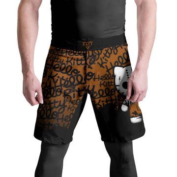 Jason Voorhees Kitty Brown Fight Shorts