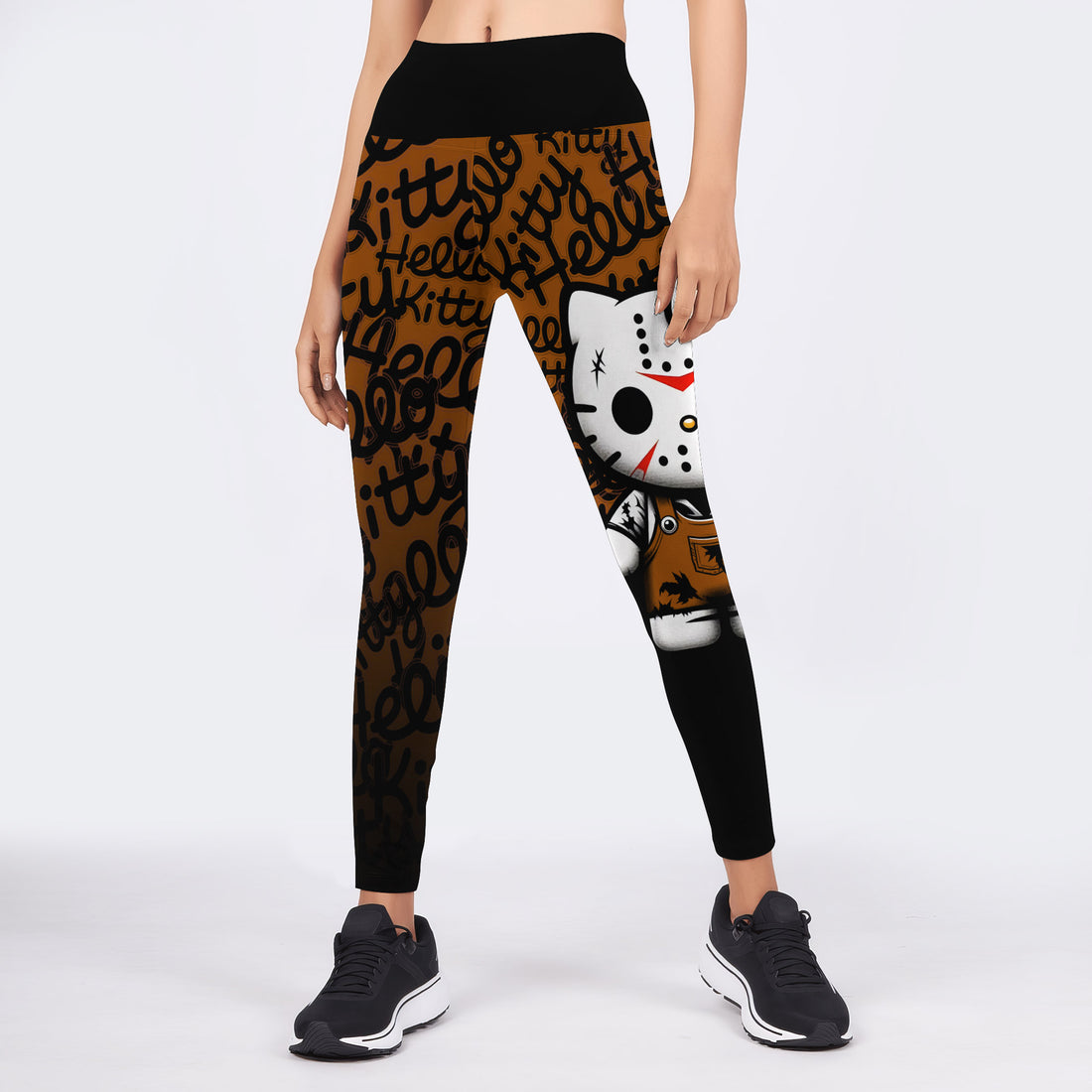 Jason Voorhees Kitty Brown Leggings