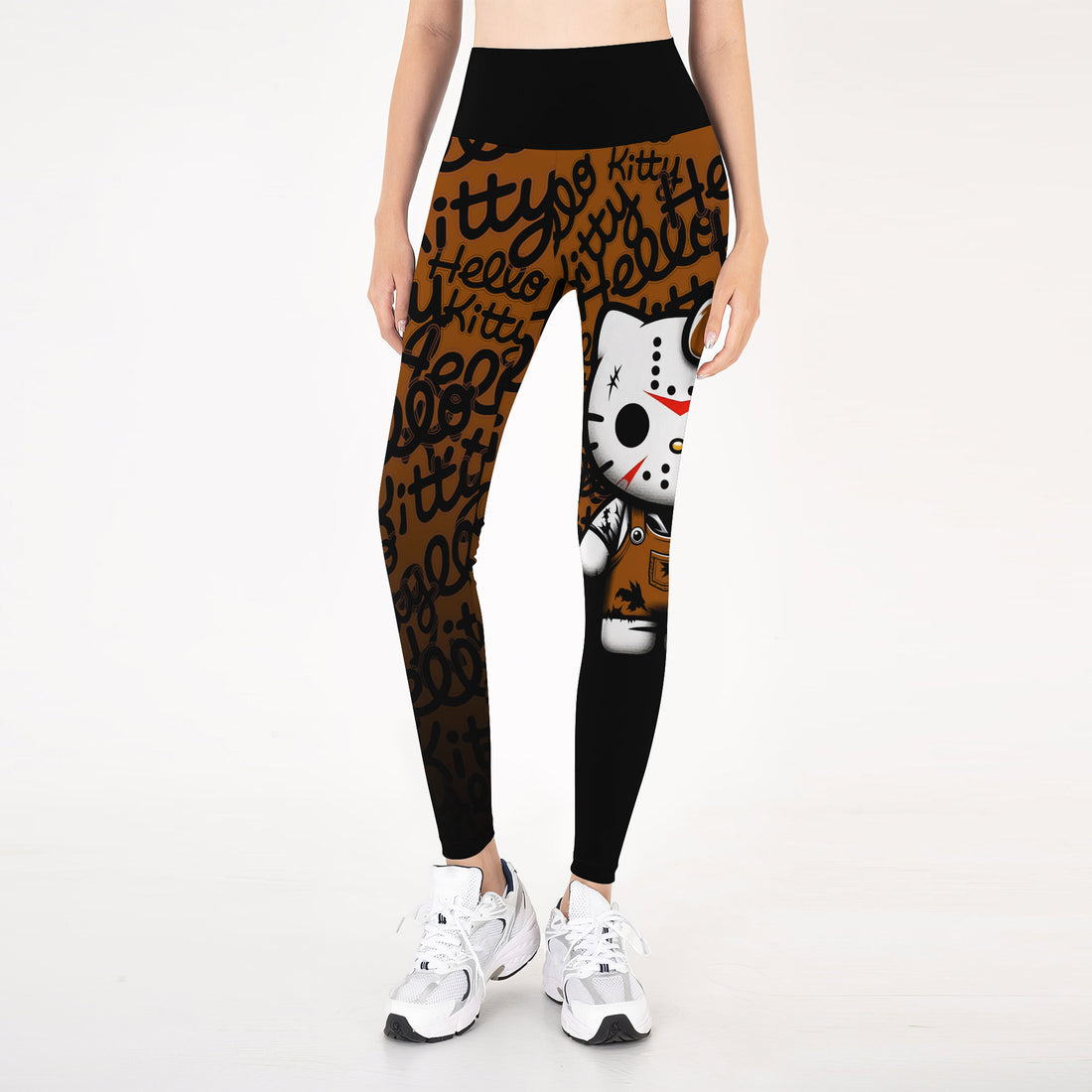 Jason Voorhees Kitty Brown Leggings