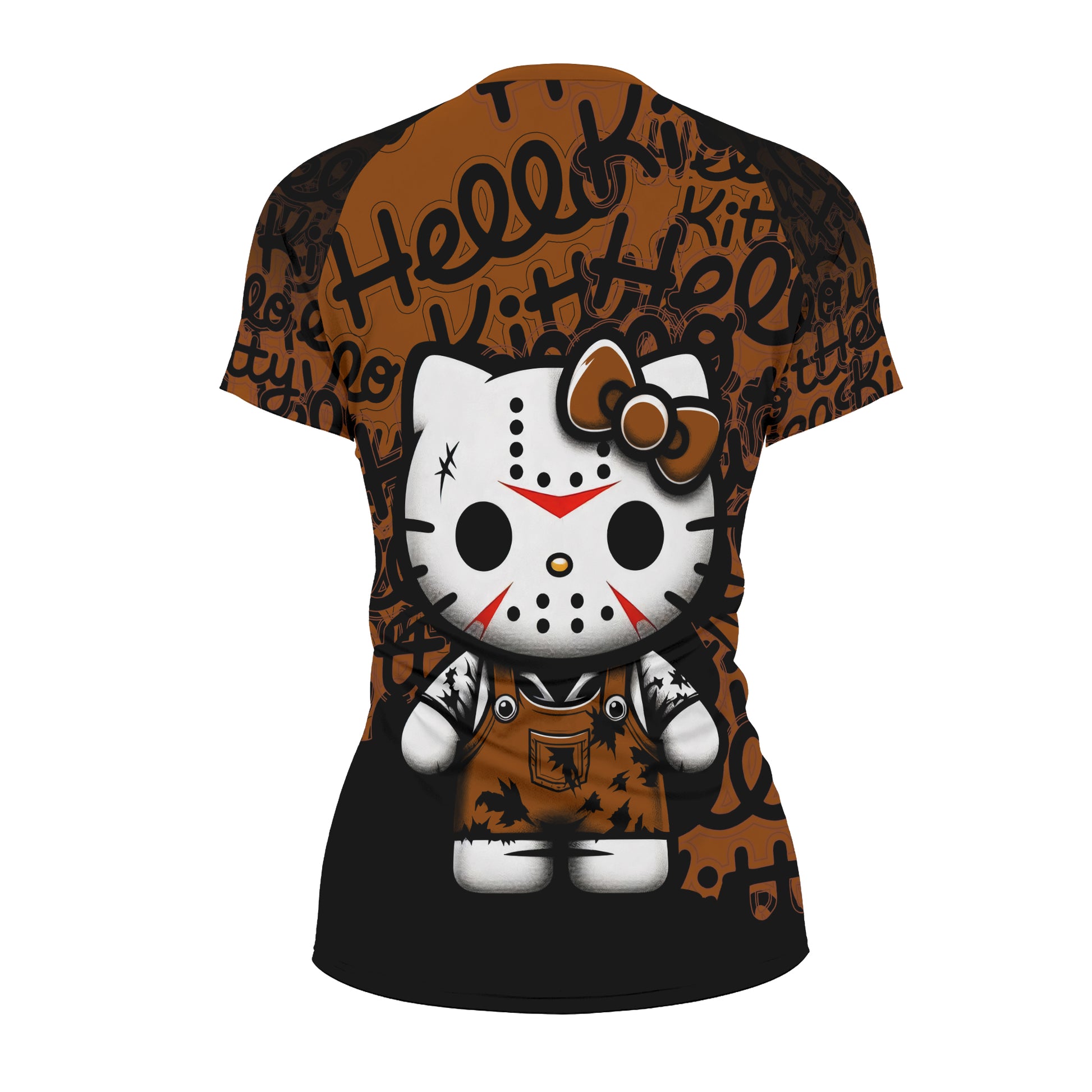 Jason Voorhees Kitty Brown Rash Guard