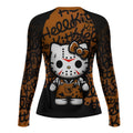 Jason Voorhees Kitty Brown Rash Guard
