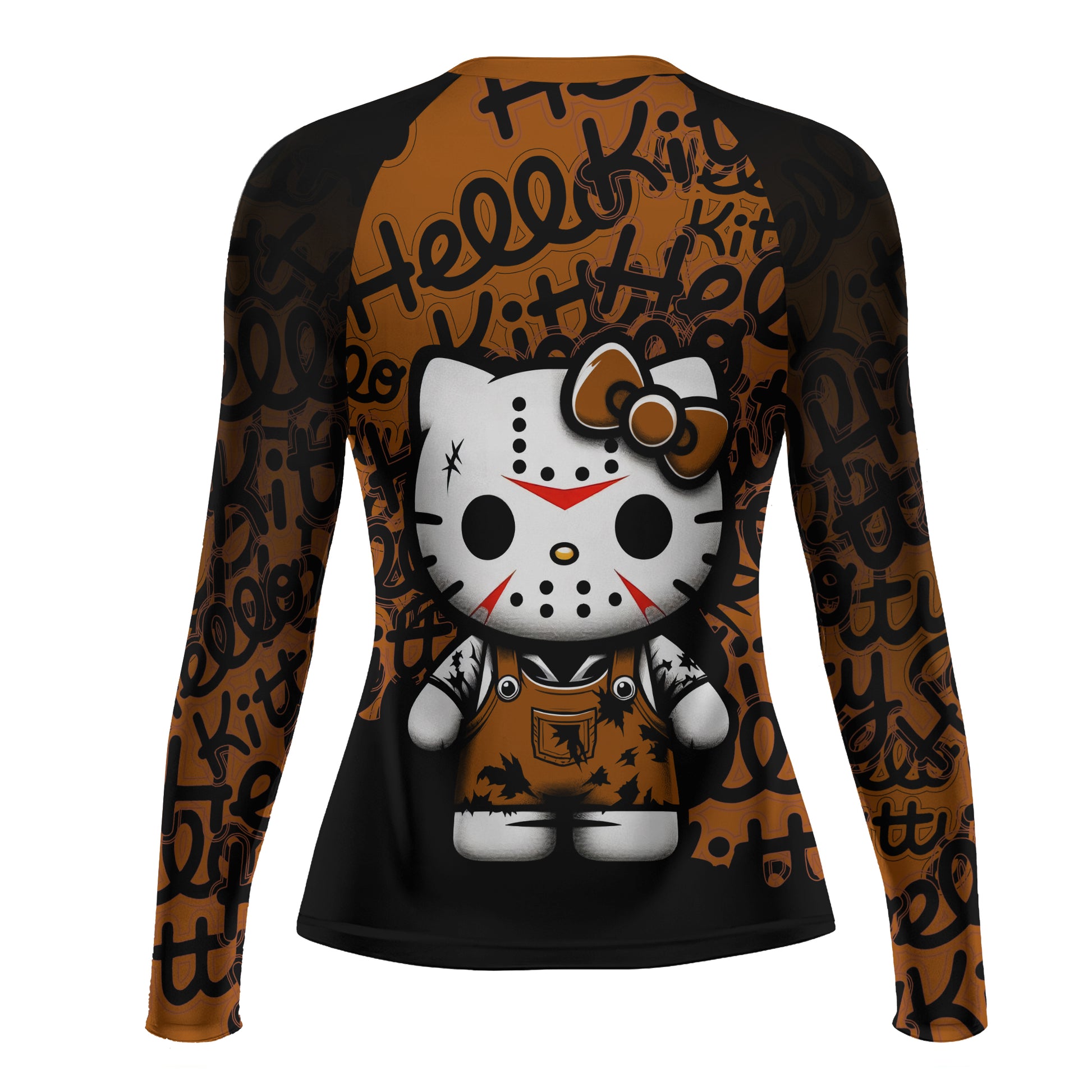 Jason Voorhees Kitty Brown Rash Guard