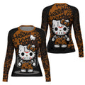 Jason Voorhees Kitty Brown Rash Guard