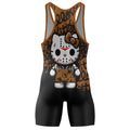 Jason Voorhees Kitty Brown Wrestling Singlet