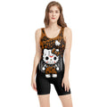 Jason Voorhees Kitty Brown Wrestling Singlet