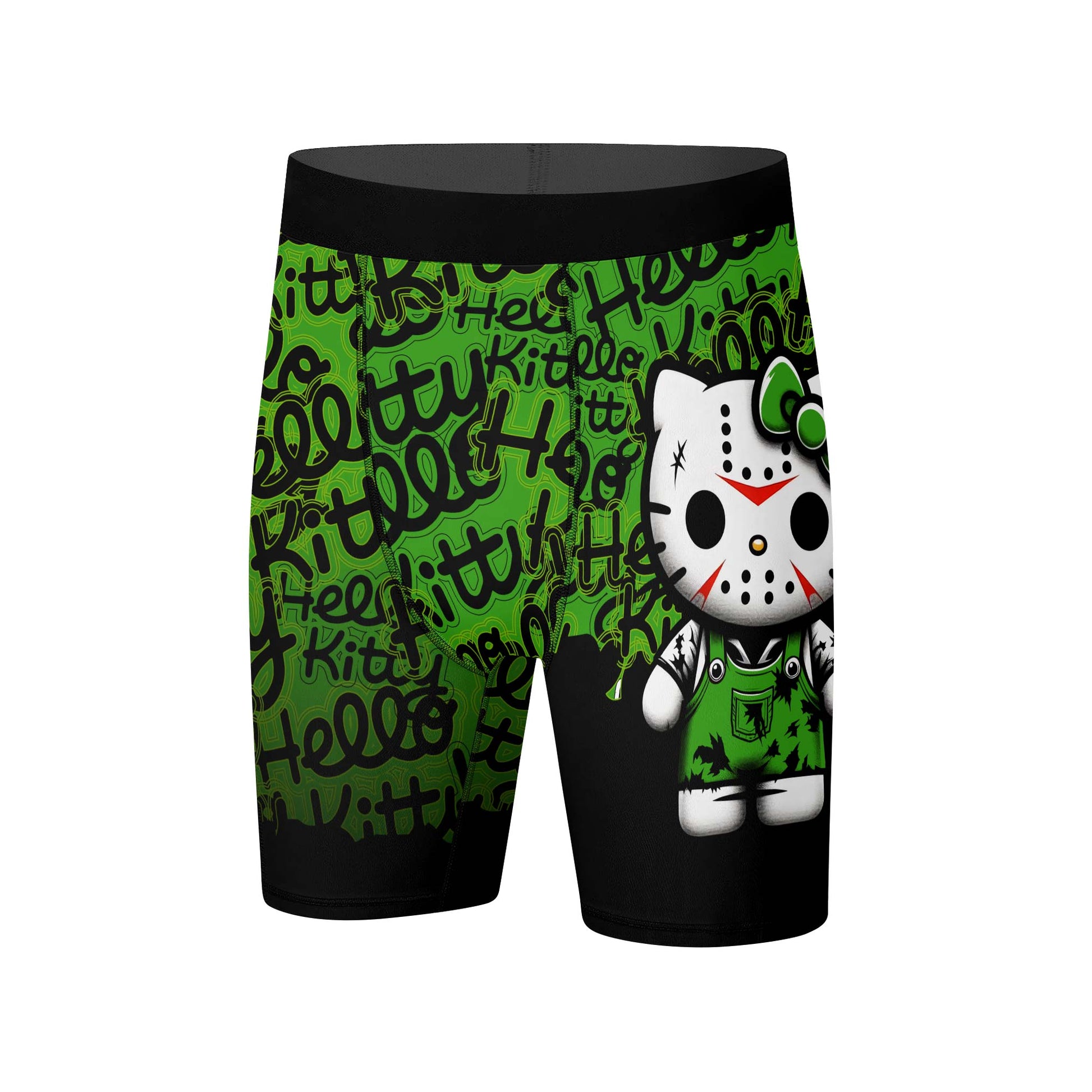 Jason Voorhees Kitty Green Compression Shorts
