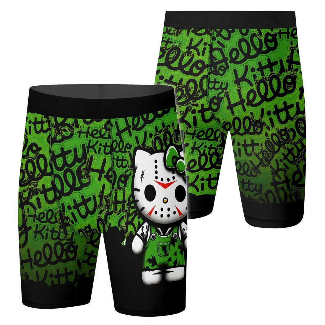Jason Voorhees Kitty Green Compression Shorts