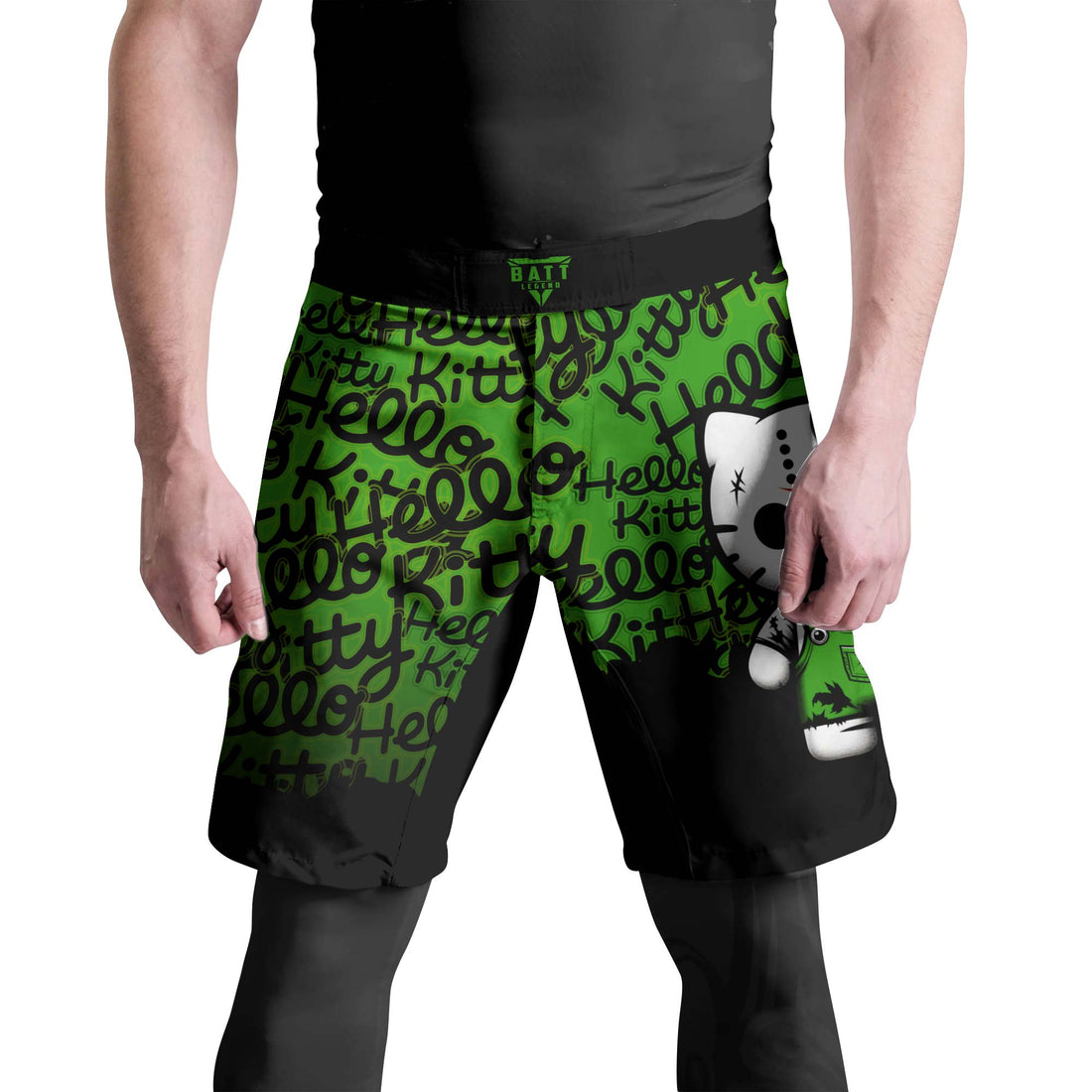 Jason Voorhees Kitty Green Fight Shorts