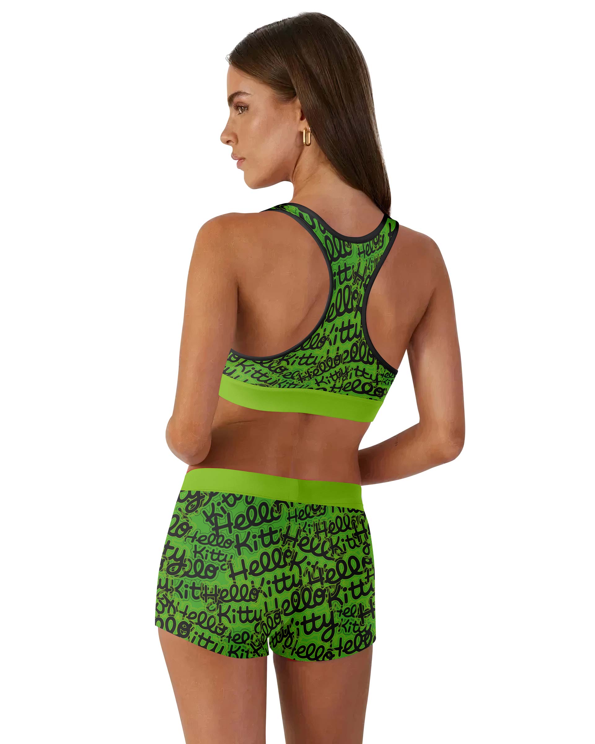 Jason Voorhees Kitty Green Women's Workout Set