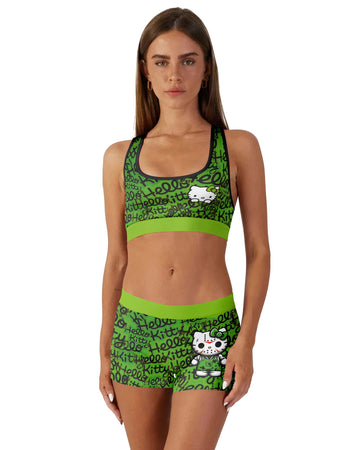Jason Voorhees Kitty Green Women's Workout Set