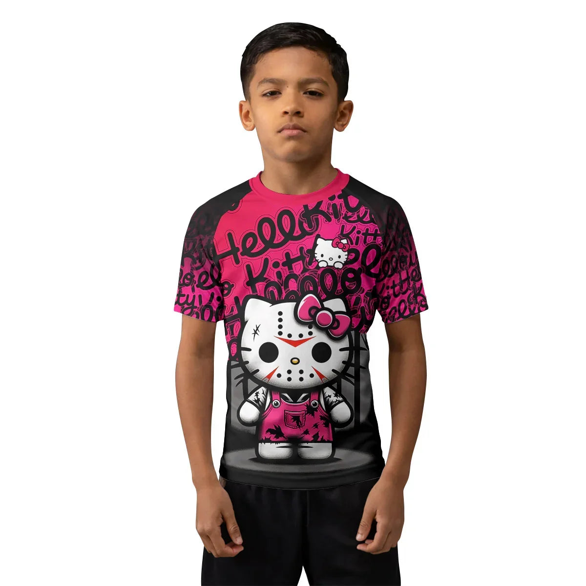 Jason Voorhees Kitty Kids Rash Guard