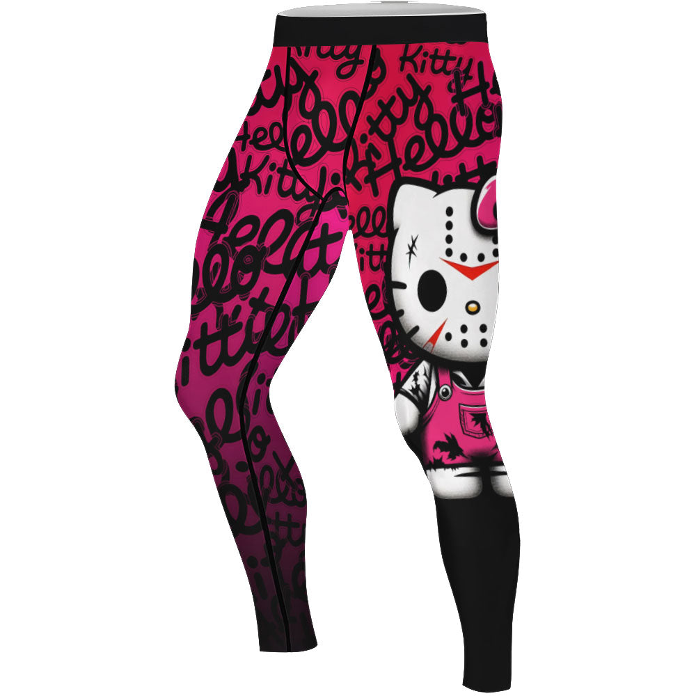 Jason Voorhees Kitty Men's Compression Leggings