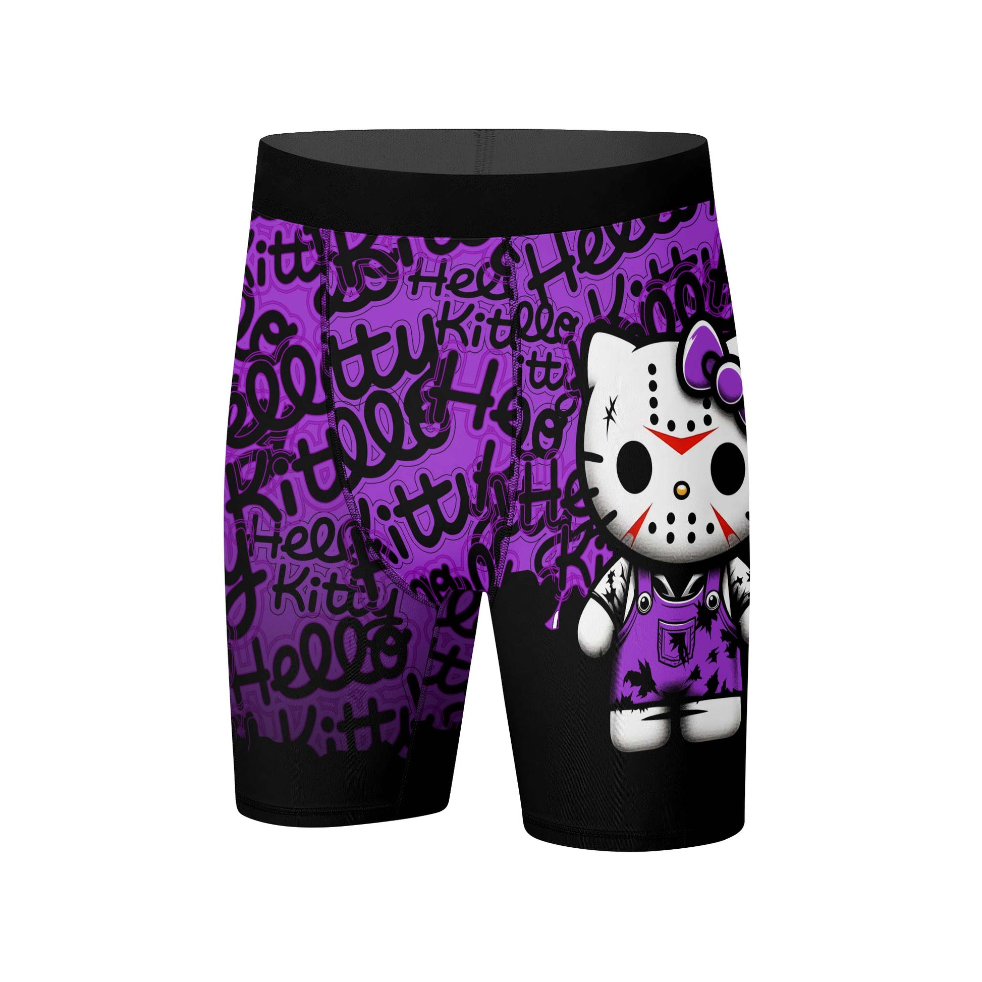 Jason Voorhees Kitty Purple Compression Shorts