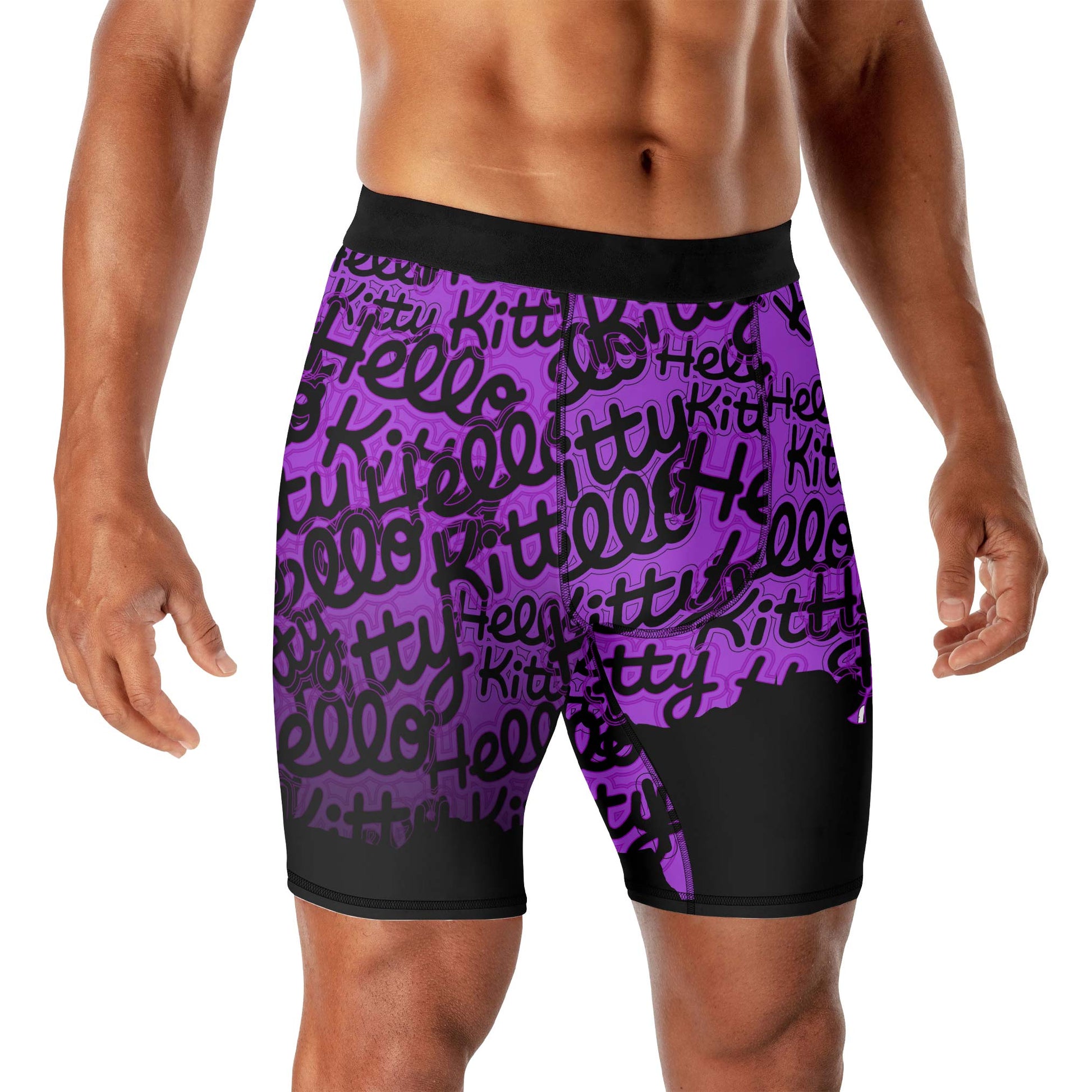 Jason Voorhees Kitty Purple Compression Shorts