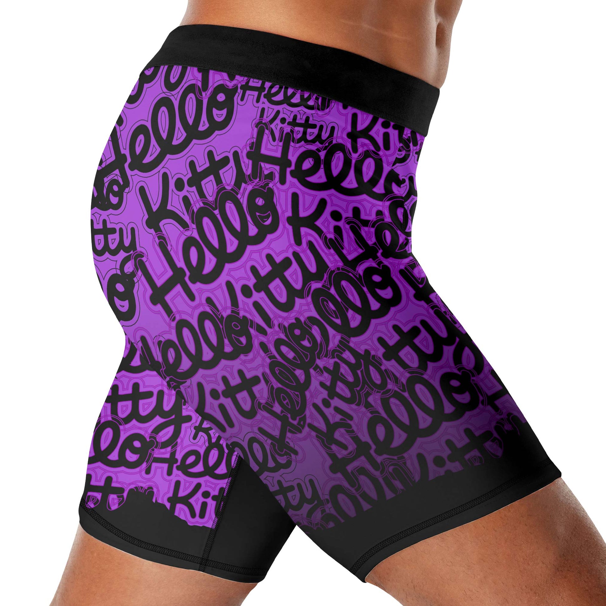 Jason Voorhees Kitty Purple Compression Shorts