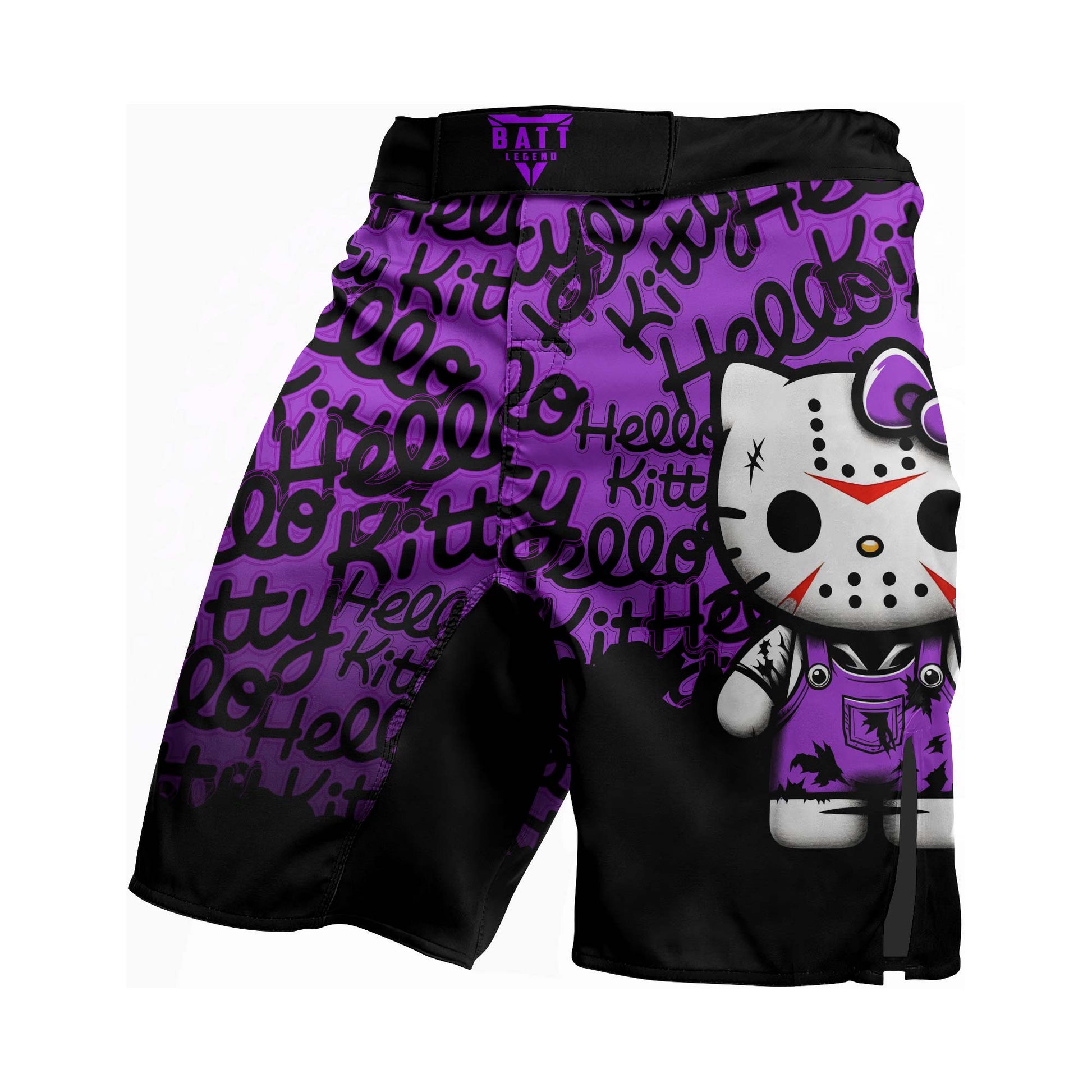 Jason Voorhees Kitty Purple Fight Shorts