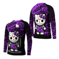 Jason Voorhees Kitty Purple Kids Rash Guard