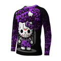 Jason Voorhees Kitty Purple Kids Rash Guard