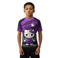 Jason Voorhees Kitty Purple Kids Rash Guard