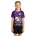 Jason Voorhees Kitty Purple Kids Rash Guard