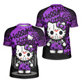 Jason Voorhees Kitty Purple Kids Rash Guard