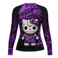 Jason Voorhees Kitty Purple Rash Guard