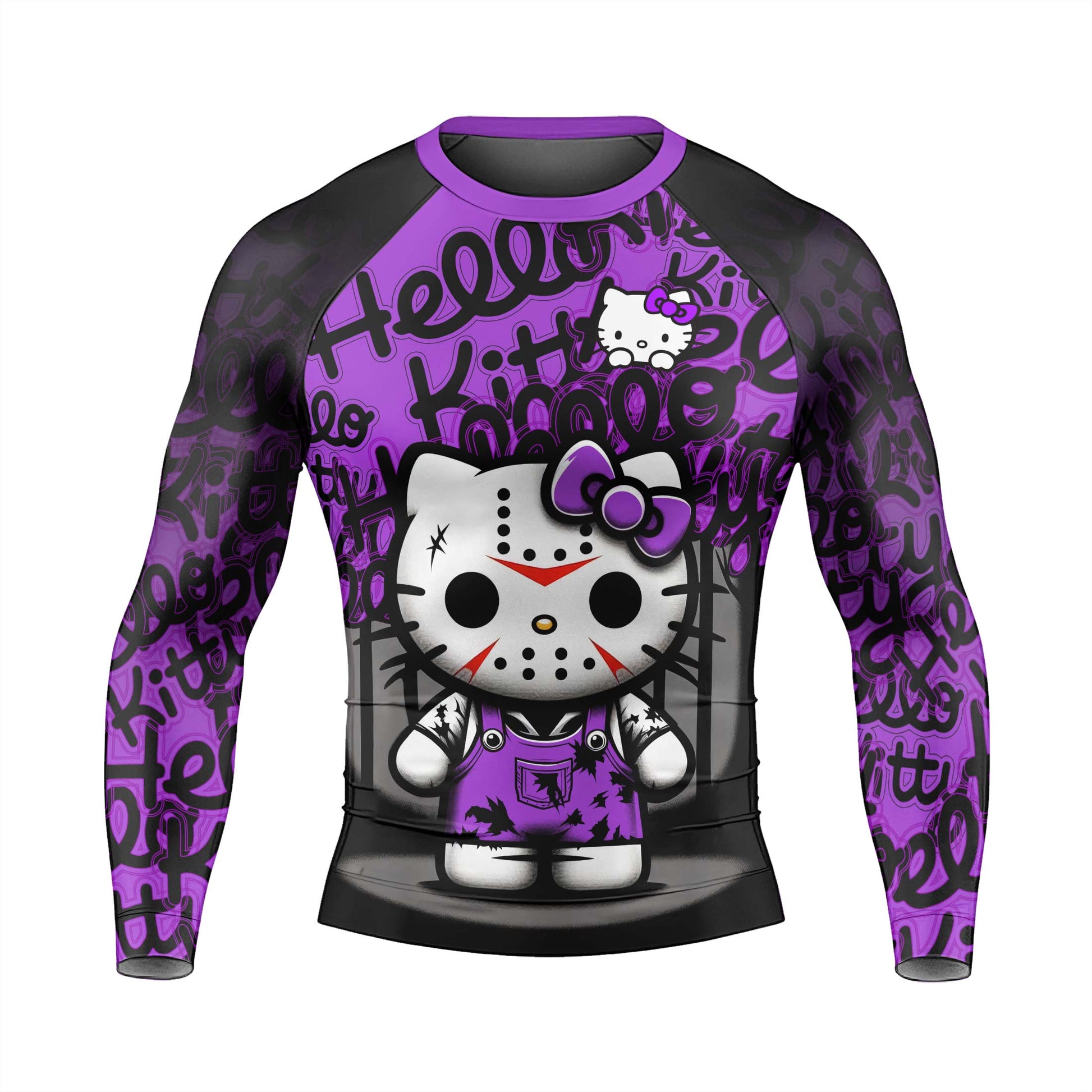 Jason Voorhees Kitty Purple Rash Guard