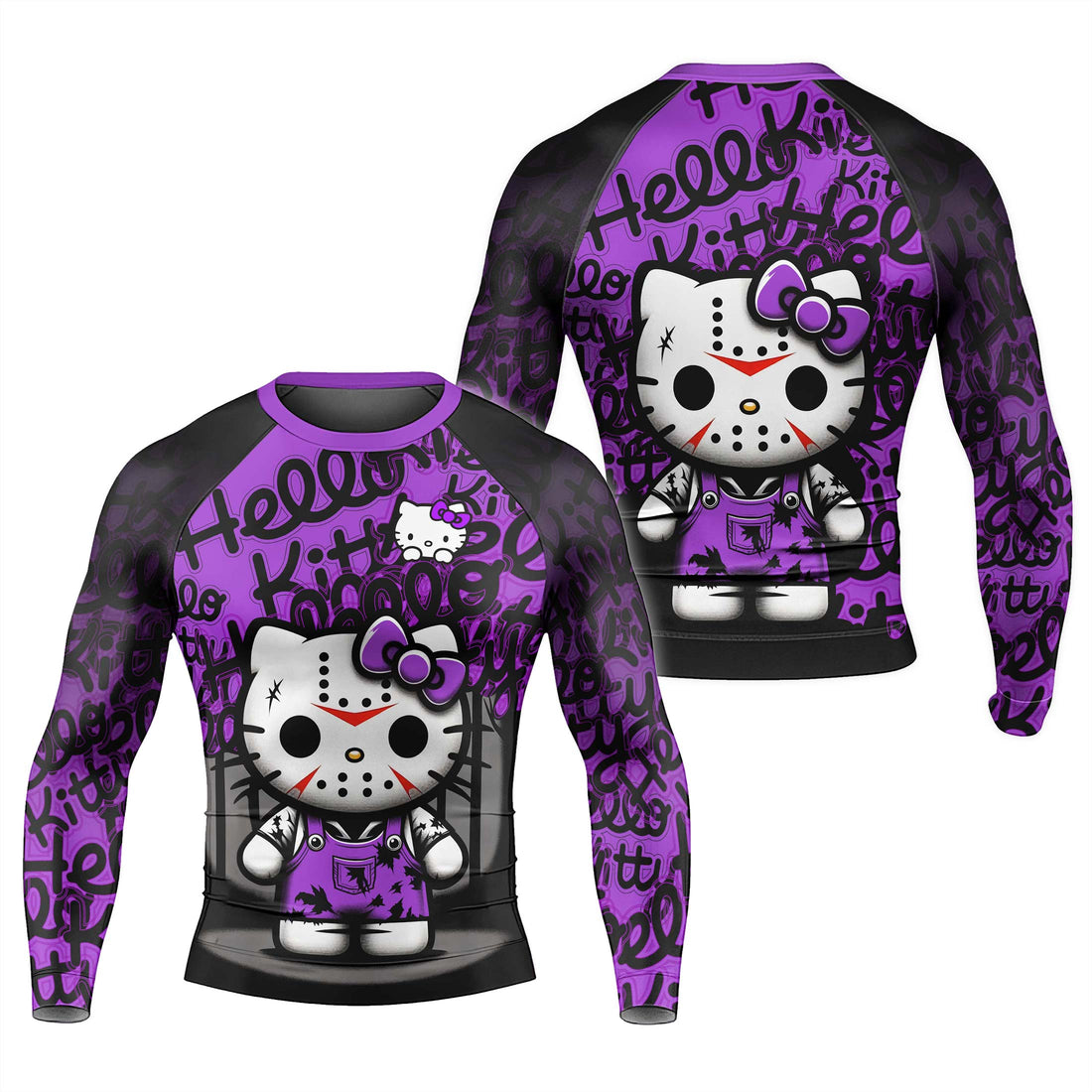 Jason Voorhees Kitty Purple Rash Guard