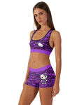 Jason Voorhees Kitty Purple Women's Workout Set